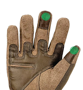 Stock High Quality Tan Waterproof Hunting Men Combat Tactical <b>Gloves</b> Winter Fleece Anti-Vibration Nylon Reinforced Cuff 26cm - Product Image 4