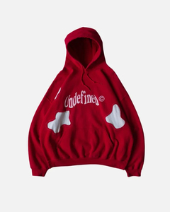 Sudadera con Capucha Extra Grande Roja Personalizada de 370g, Unisex, de Algodón Tejido, con Estampado de Letras, Diseño con Bolsillo Frontal, Estilo Otoñal - Product Image 1