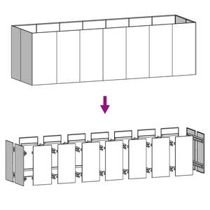 Grand lit de jardin surélevé en acier Corten rouillé avec incrustations décoratives – Fournitures de jardin de qualité supérieure - Product Image 6