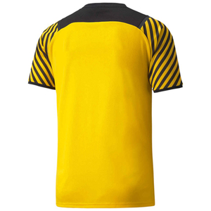 Men's Yellow Striped Sublimated Soccer Jersey Short Sleeve V-Neck Breathable Regular Fit All Seasons Team Apparel - Product Image 4