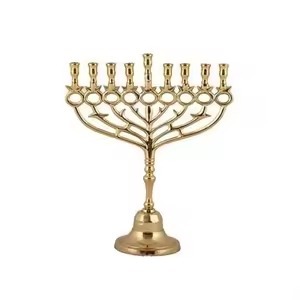 Candélabre décoratif en métal argenté à cinq bras pour la décoration de la maison et de mariage - Product Image 2