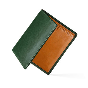 100% Genuine Leather Male With <b>Zip</b> Pocket Customized Logo Men <b>Wallet</b> Custom Made Leather Accessories - Product Image 1