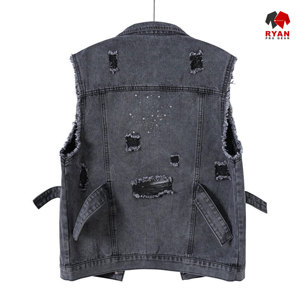 Chaleco Vaquero Personalizado Ryan Pro Gear para Hombre, Sin Mangas, Tejido Transpirable con Logotipo Personalizado - Product Image 3
