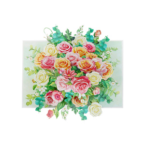 Tarjeta de Felicitación 3D Pop-Up con Rosa Floreciente, Hecha a Mano, Romántica, de Papel, para Regalo, Venta al Por Mayor - Product Image 4