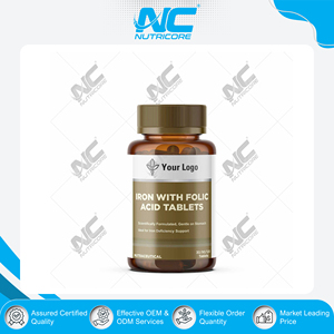 Comprimés de fer avec acide folique et vitamine C, compléments de haute qualité à marque privée pour hommes et femmes, prix bas - Product Image 3