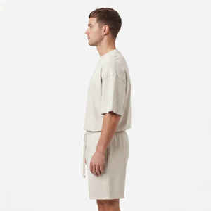Conjuntos de Camisas Casuales Extra Grandes de Algodón y Poliéster, Conjunto de Pantalones Cortos de Verano para Hombre de Alta Calidad, Conjunto de 2 Piezas con Estampado Personalizado - Product Image 3