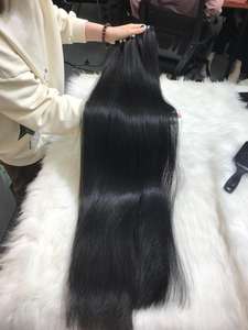 VQ Hair Nancy Vietnamita Remy Raw Virgin Hair Mejor calidad Super Double Drawn Machine Doble Trama Cierre Hueso Extensiones humanas - Product Image 5