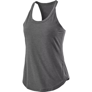 Custom Print Women's Sporty Breathable Quick Dry Athletic Fitted Race <b>Back</b> Running Tank Tops OEM Option Breathable Custom - Product Image 4