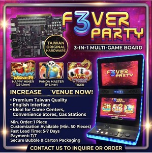Prêt à expédier : Carte PCB de jeu d'arcade multi-jeux 3-en-1 FeverParty, expédition rapide, livraison rapide pour les grossistes - Product Image 2