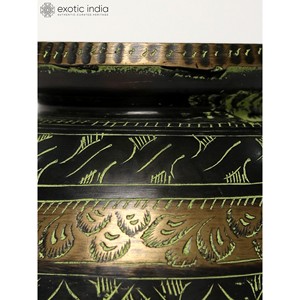 Pot en laiton vintage de 4 pouces fait à la main petit objet décoratif artisanal fabriqué en Inde - Product Image 3