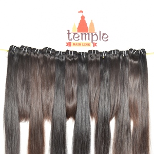 <b>Cheap</b> Raw Indian Manufactures Cuticle Aligned 100% Temple Bundle Processing None Braiding Unprocessed Human Hair <b>Extensions</b> - Product Image 1