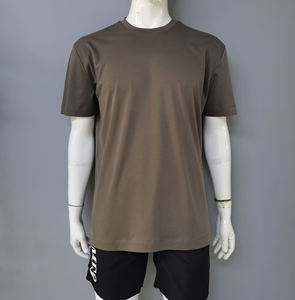 2026 New Factory Made <b>Low</b> MOQ 100% Cotton Breathable Oversized Front Logo Men's Summer Casual T-Shirt O-Neck Short Sleeve - Product Image 2