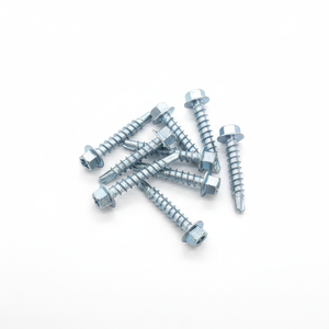 Tornillos autorroscantes con cabeza hexagonal TEK, zincados, de acero al carbono galvanizado, fabricante de Vietnam, Clase 4.8 6.8 PDC, rosca gruesa en pulgadas - Product Image 1