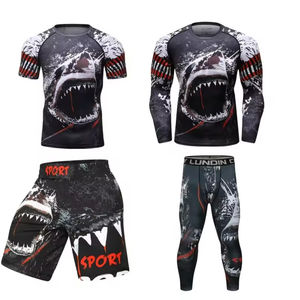 Nouveau T-shirt de compression à manches longues personnalisé avec motif Spiderman, imprimé par sublimation, Rash Guard, vêtements de sport pour hommes - Product Image 4