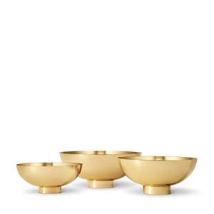 Cuenco de latón vintage hecho a mano para servir ensaladas, frutas, aperitivos, frutos secos y comida india. - Product Image 1