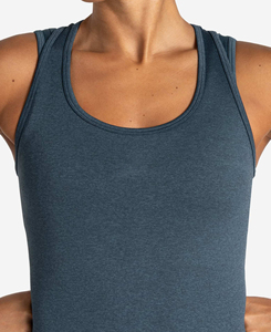 He She Wears Débardeur long tissé pour femme, couleur unie, col rond, séchage rapide, respirant, sportif et décontracté - Product Image 5