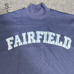 Sweat-shirt unisexe personnalisé à col montant, motif gingham, logo brodé et tissu molletonné en coton épais avec service OEM - Product Image 6