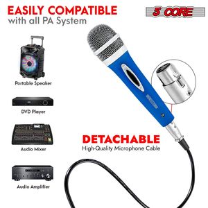 Micrófono Dinámico XLR de 5 Núcleos para Karaoke y Canto en Estudio, Micrófono de Mano para Uso Profesional - Product Image 5