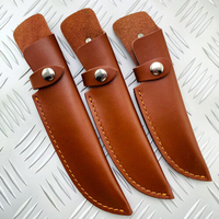 Étui de couteau en cuir personnalisé, imperméable et fait main pour couteaux de chasse à lame fixe avec logo OEM