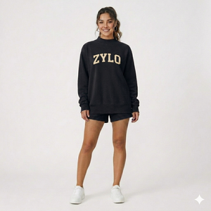 Urban Winter Mockneck Short <b>Set</b> Women Soft Warm Two Piece Outfit Cozy Stylish Cold Weather Casual Wear <b>Set</b> - Product Image 1