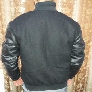 Veste de baseball varsity pour hommes et femmes, veste varsity en laine et cuir véritable - Product Image 2