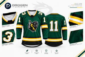 Conjunto de Uniforme de Práctica de Hockey sobre Hielo Sublimado Personalizado, Jersey de Hockey sobre Hielo de Manga Larga de Secado Rápido, Kit de Calcetines a Juego, Logotipo del Equipo OEM, Deporte - Product Image 2