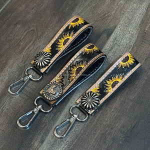 LLavero de cuero de vaca genuino, correa de muñeca creativa con Clip para llave, novedad, personalizado, para mujer - Product Image 4