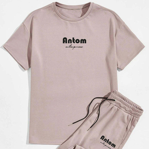 Oem/odm Print Shorts Shirt <b>Set</b> Men Wear Two Piece Crew Neck T-shirt And Shorts <b>Sets</b> Breathable For Summerwear Lightweight - Product Image 6