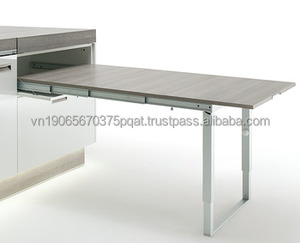 Minimalist 48mm Extendable <b>Dining</b> <b>Table</b> Heavy Duty Double Section <b>Foldable</b> Vietnam Ready to Assemble for Hotel <b>Dining</b> Room - Product Image 4