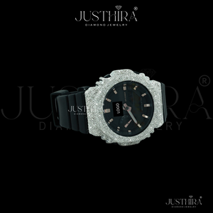 Reloj de Lujo con Incrustaciones de Diamantes VVS Moissanite y Diamantes Naturales - Joyería de Diamantes Estilo Hiphop al Mejor Precio - Product Image 3