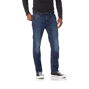 Jeans en denim personnalisés de haute qualité, coupe slim, avec applications, pour hommes, pantalons déchirés fins - Product Image 3