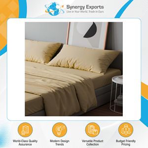 Made in India Outstanding Quality Vintage Style 4 Pcs Polyester Bedsheet Set Available for Sale at Direct Factory Rates - Product Image 5