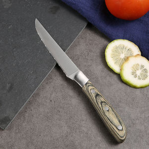 Cuchillo de Camping de Acero Inoxidable con Hoja Recta y Mango de Madera, Grado Industrial, Ecológico, Hecho en Pakistán, con Funda de Cuero, OEM, 1 Año de Garantía - Product Image 5