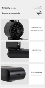 Ventilador de Cuello Portátil Luansheng K400, Batería de 5000 mAh, 4-6 Horas de Uso en Exteriores, Recargable por USB, Mini Ventilador de Alta Velocidad - Product Image 5