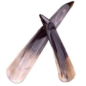 Natural horn shoe buffalo horn shoe horn handcrafted curved design smooth finish durable footwear <b>helper</b> premium tool - Product Image 1
