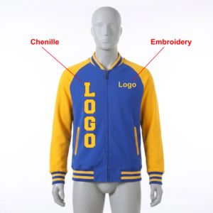Chaqueta Varsity Personalizada de Algodón Sigma, Gruesa y Transpirable, con Bordado de Chenilla, Talla Grande para Adultos, Estilo Griego SGRho - Product Image 1