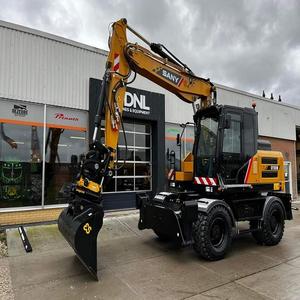 Excavadora de ruedas Sany Sy155w de 15 toneladas, de uso pesado, en condiciones casi nuevas, con una potente fuerza de excavación, ideal para la construcción de carreteras. - Product Image 1