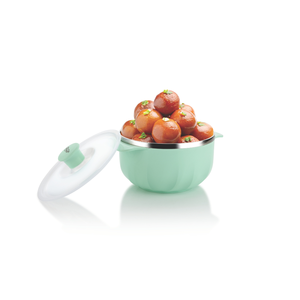 Premium Modern <b>Plastic</b> 1000ml Serving Bowl with Transparent Lid Dishwasher Safe Durable Food Storage Container for Home Use - Product Image 2