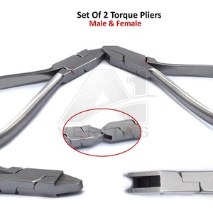 A1 Veritas A+ Grade Manual Orthodontic Male Female Torquing Pliers keyed Stainless Steel Dental <b>Torque</b> Bending Arch Wire Plier - Product Image 2