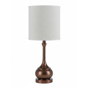Lampes de table classiques dorées martelées, lot de 2, avec abat-jour en tissu, éclairage traditionnel pour buffet, salon, chambre à coucher, en promotion - Product Image 5