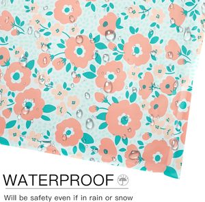Bolsas de Envío de Polietileno, Diseño a Cuadros con Puntos de Flores Azules y Rosas - Product Image 6