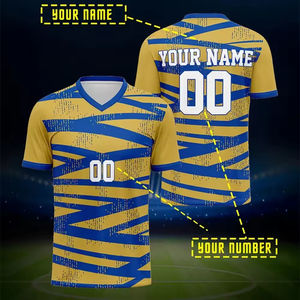 Maillot de football court personnalisé, respirant et léger, imprimé par transfert thermique, équipement personnalisé de haute qualité pour équipes - Product Image 4