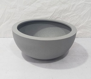 Maceta metálica redonda y ancha para flores, moderna, con acabado liso, decorativa, para plantas de interior y exterior, duradera, resistente al óxido, para jardín. - Product Image 3