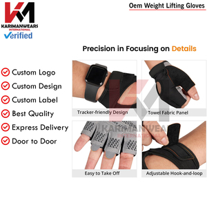 Guantes de Levantamiento de Pesas Duraderos para Hombre y Mujer, Guantes de Entrenamiento con Soporte para Muñecas, Fabricante de Guantes de Gimnasio - Product Image 6