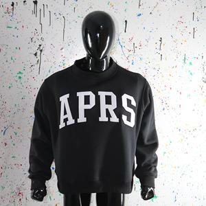 Sudadera APRS BLACK con cuello alto, 100% BLANCA, con apliques bordados, cuello ancho, URBAN PRODUCTIONS - Product Image 4