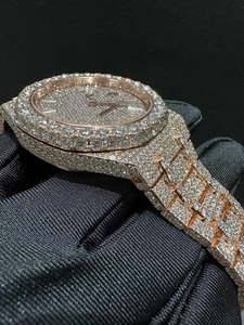 VVS Iced Moissanite Diamond Luxury Bustdown Hip Hop <b>Watch</b> for <b>Men</b> 41mm Automatic Movement <b>Wrist</b> Custom Stainless Steel Glass - Product Image 2