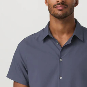 Men T Shirt With Turn <b>Down</b> Collar And Solid Color Button Closure Stylish Design For Bulk Buyers OEM Service Design / Custom Logo - Product Image 3