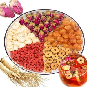 Mixed Dried Herbal Tea Real Flowers (Rose Buds Goji Berries Lily Bulbs Longan)-Eco-Friendly for Wedding Father's Day Infusion - Product Image 1