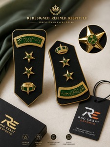 Epaulettes Ceremoniales de Alta Calidad, Hechos a Mano, de Lona, para Coser, en Oferta, Sunjotra Industries - Product Image 1