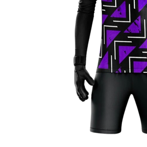 Camiseta de Portero con Gráfico de Laberinto Abstracto, Cuello Redondo, Manga Larga, Ecológica, Absorbe la Humedad, Secado Rápido, Poliéster, Fútbol - Product Image 6